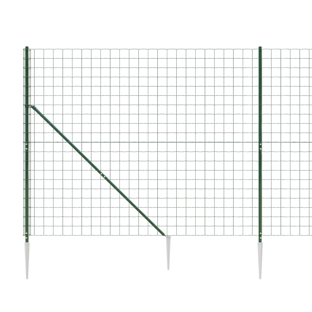 Cerca De Alambre Con Pinchos De Anclaje Verde 2x25 M / Vetonek_0