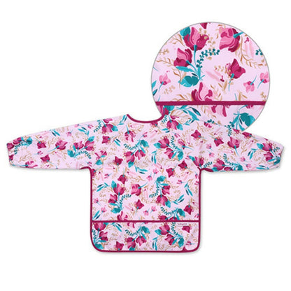 Babero Baby Con Mangas 2-4 Años Floral