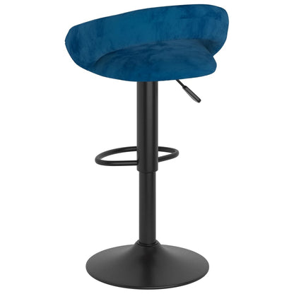 Taburetes De Cocina 2 Unidades Terciopelo Azul_3