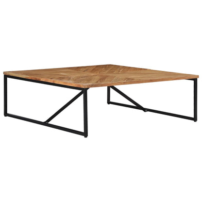 Mesa De Centro Madera Maciza De Acacia 110x110x36 Cm_1
