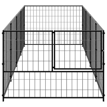 Perrera Acero 4 M² Negra_2