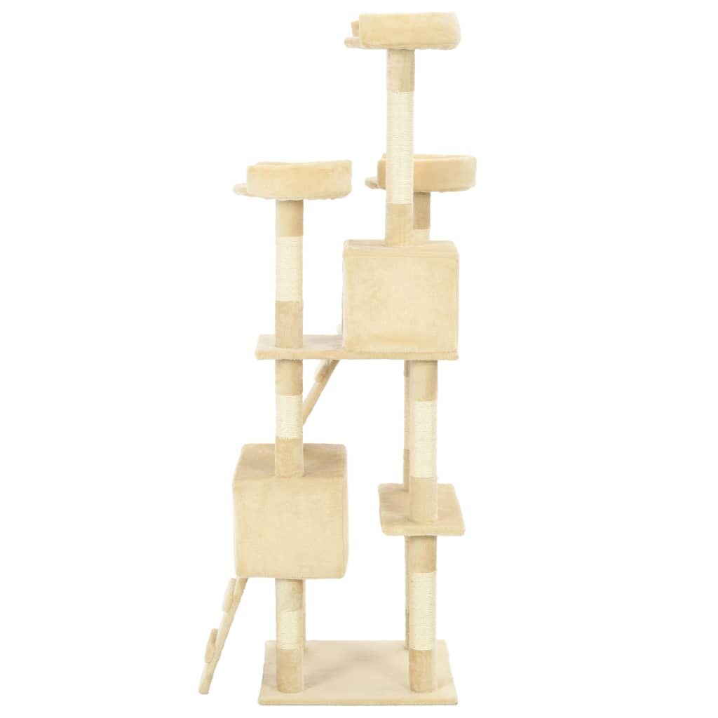 Vidaxl Rascador Para Gatos Poste Rascador De Sisal 170 Cm Beige_3