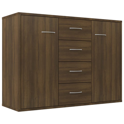 Aparador Madera Contrachapada Roble Marrón 88x30x65 Cm / Vetonek_3