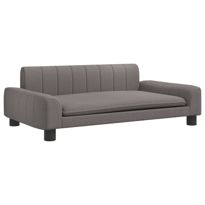 Cama Para Perros De Tela Gris Taupe 90x53x30 Cm / Vetonek_0