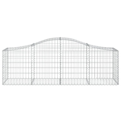 Cestas De Gaviones 40 Uds Forma De Arco Hierro 200x50x60/80 Cm_3