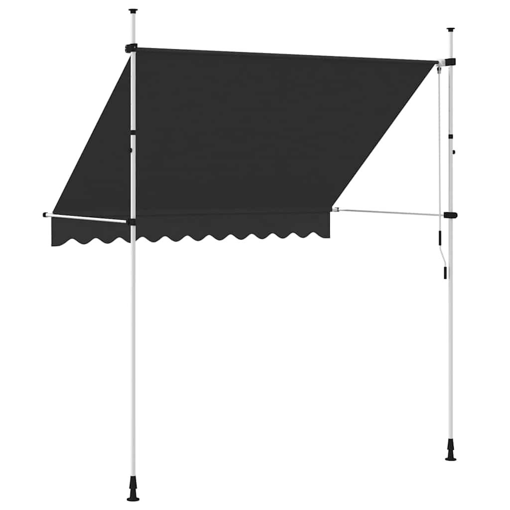Toldo Retráctil De Operación Manual Antracita 250 Cm_4
