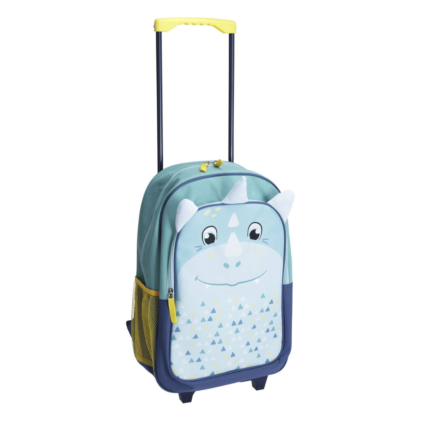 Well Home Mochila Infantil Con Ruedines Diseño Dino En Poliéster 31x17x47cm