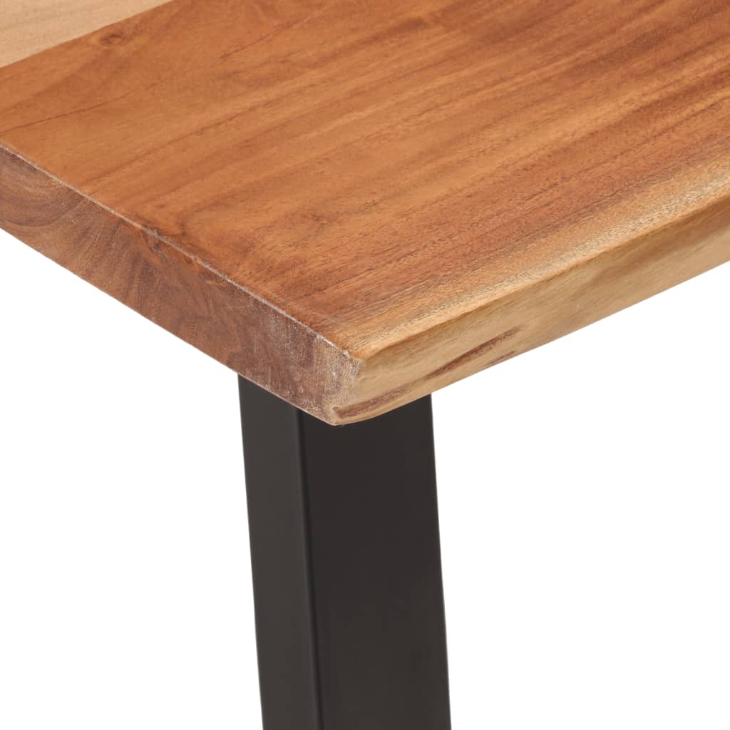 Mesa De Centro Madera Maciza Acacia 110x55x40 Cm_3