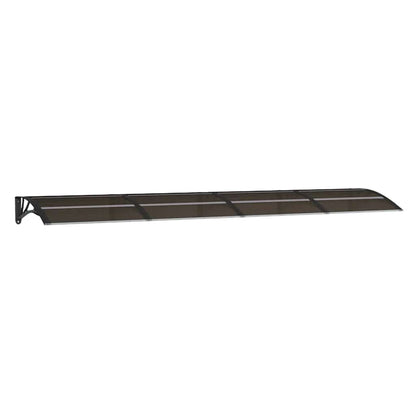 Marquesina De Puerta Policarbonato Negro 350x75 Cm_0