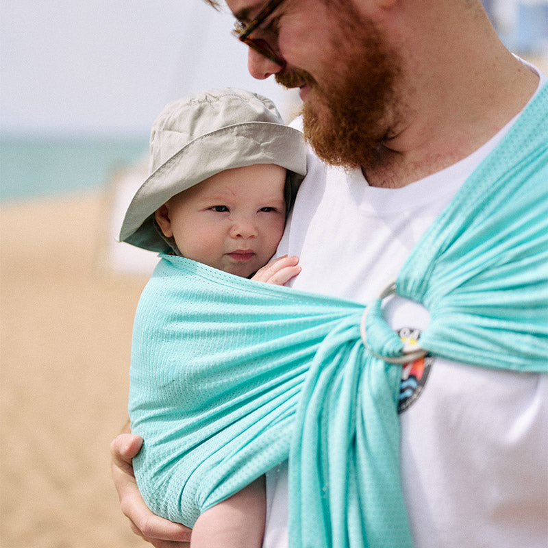 Bandolera Portabebé Momawo Splash Aqua