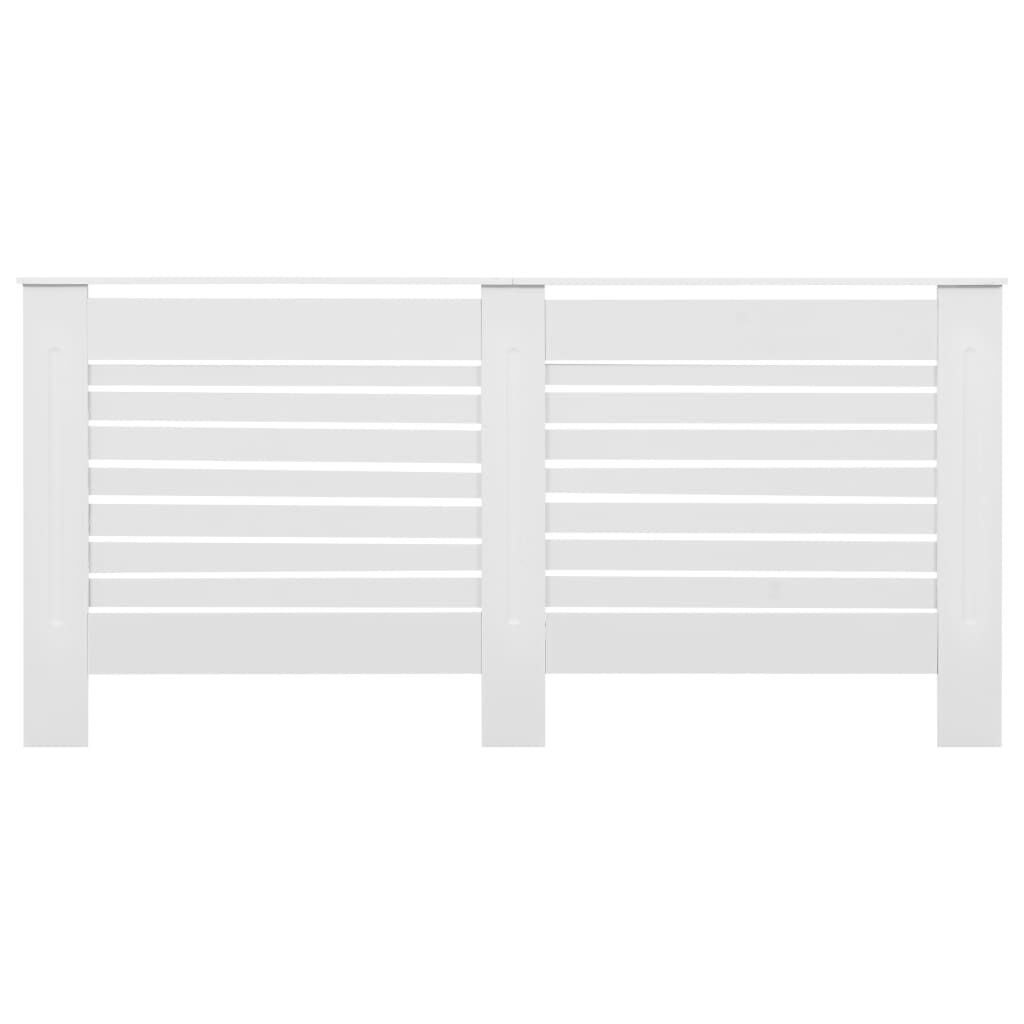 Vidaxl Cubiertas Para Radiador 2 Unidades Mdf Blanco 172x19x81,5 Cm_3