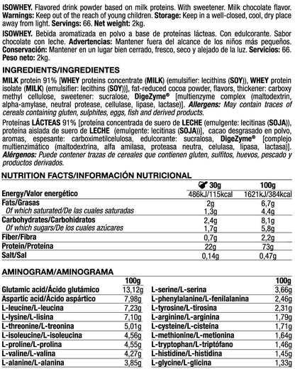 Isowhey - 2kg - Chocolate Con Leche - Proteína De Aislado De Suero Isolate - Quamtrax_5