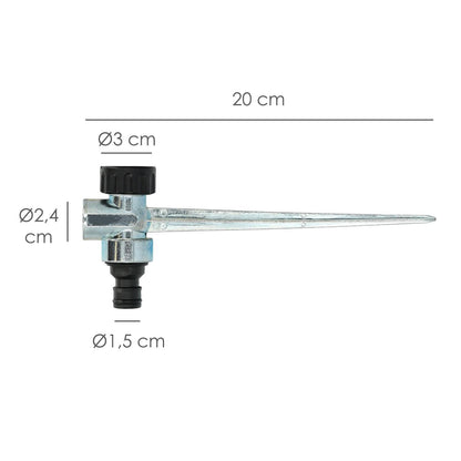 Pincho Para Aspersor Metalico Saturnia Con Racord Manguera_1