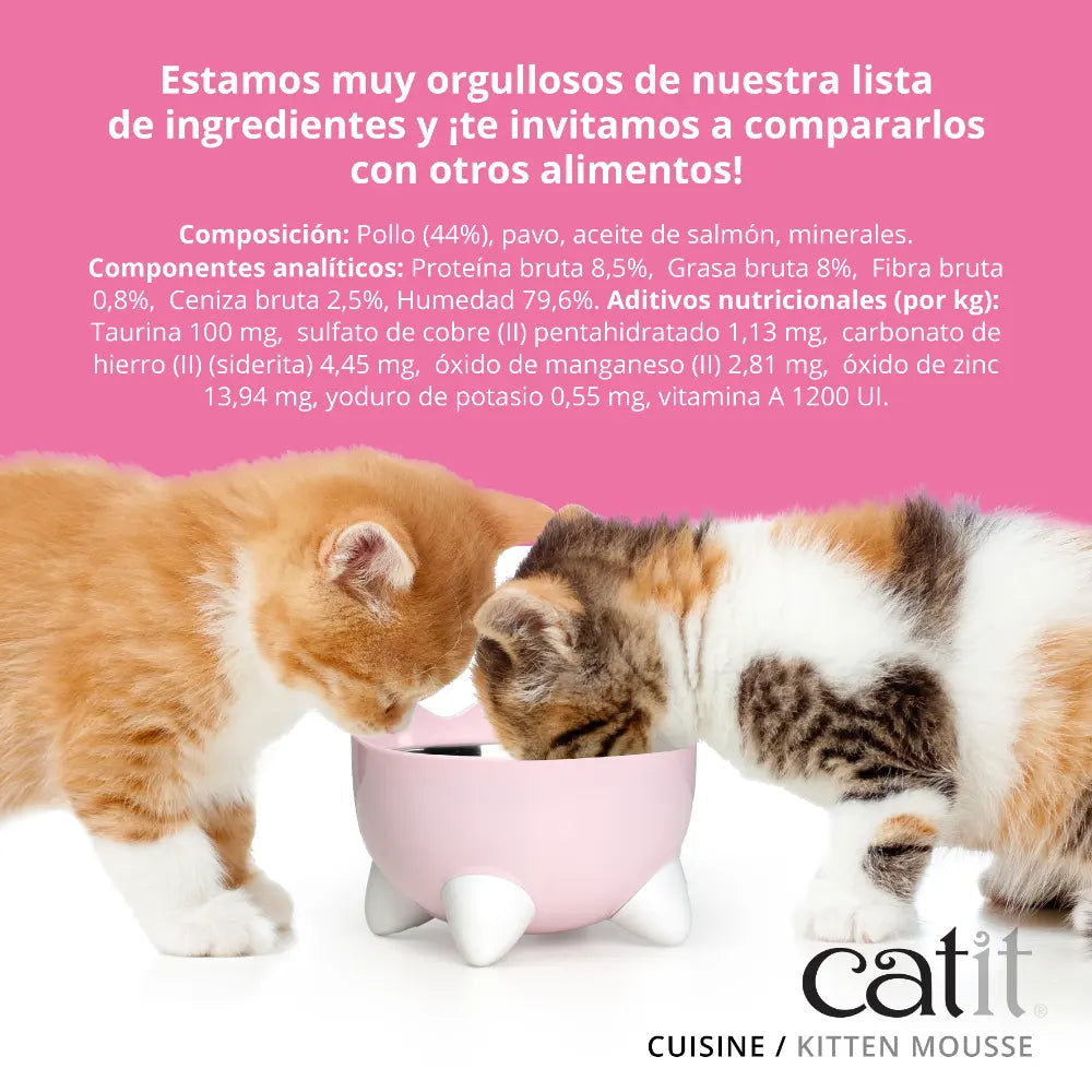 Mousse Kitten Pollo con Pavo Catit Cuisine 90 g