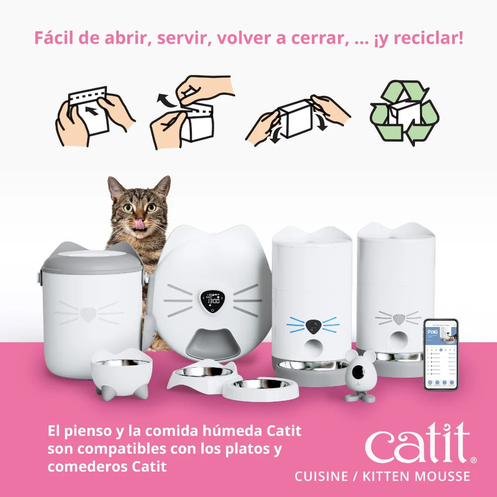 Mousse Kitten Pollo con Pavo Catit Cuisine 90 g