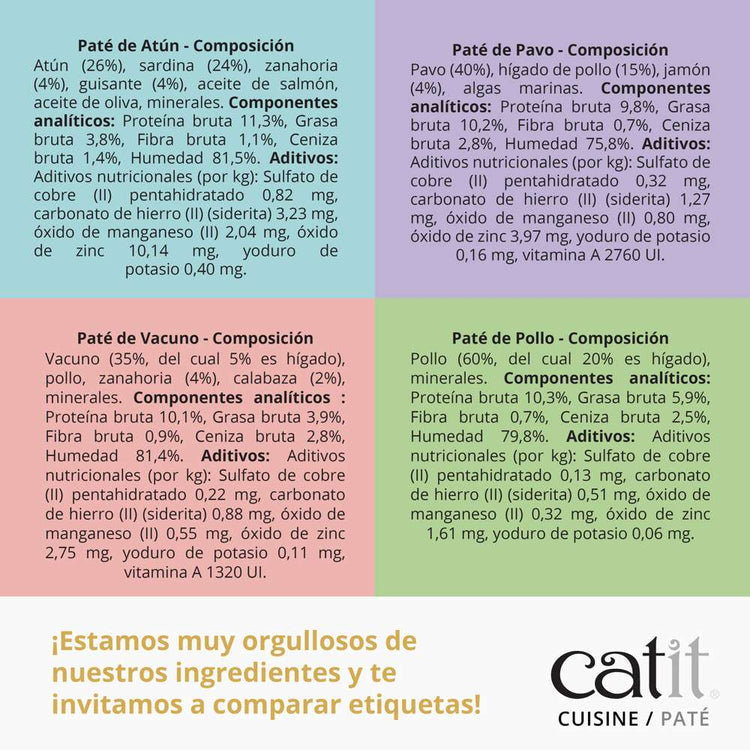 Paté de Atún con Sardinas Catit Cuisine 95 g