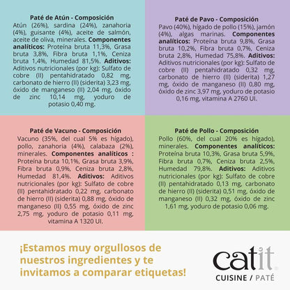 Paté de Atún con Sardinas Catit Cuisine 95 g