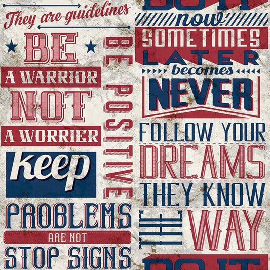 Noordwand Papel Pintado Friends&coffee Words And Letters Rojo Y Azul_0