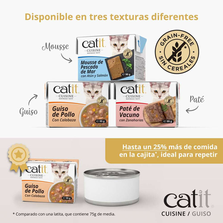 Guiso de Vacuno con Verduras Catit Cuisine 95 g
