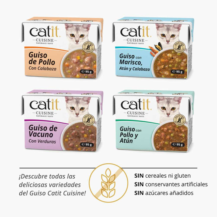 Guiso de Vacuno con Verduras Catit Cuisine 95 g