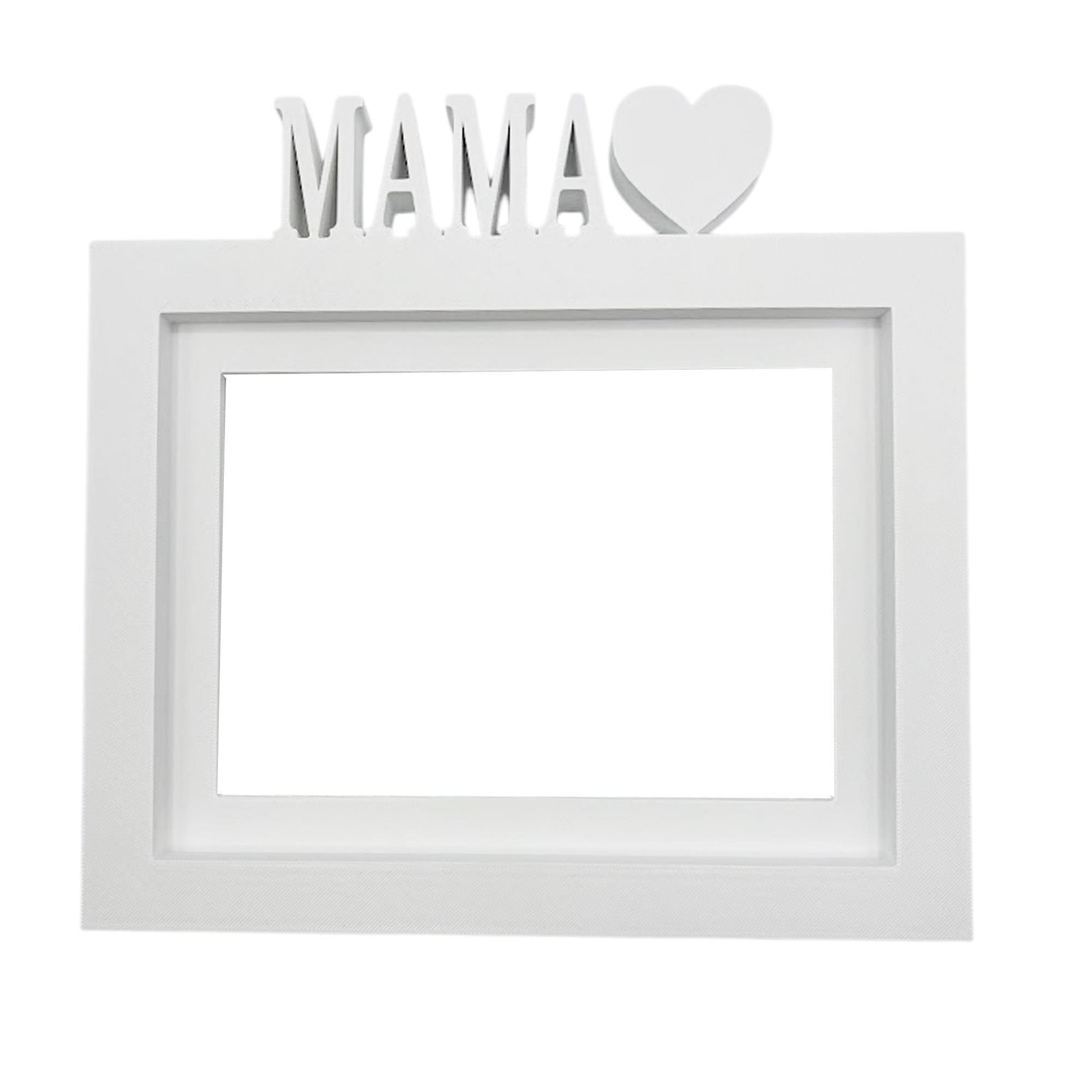 Marco De Fotos Mesa O Pared Modelo Mama 24x22.5cm Para Fotos 15x20cm Blanco