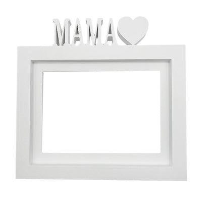 Marco De Fotos Mesa O Pared Modelo Mama 24x22.5cm Para Fotos 15x20cm Blanco