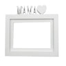 Marco De Fotos Mesa O Pared Modelo Mama 24x22.5cm Para Fotos 15x20cm Blanco