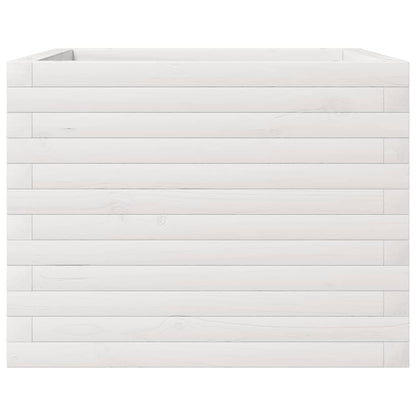Jardinera De Madera Maciza De Pino Blanco 60x60x45,5 Cm_4