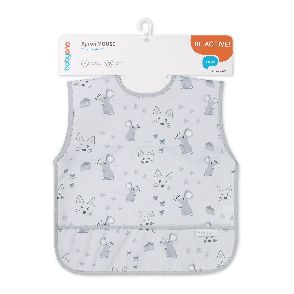 Babero Blw Largo Impermeable 6m A 2años Mouse