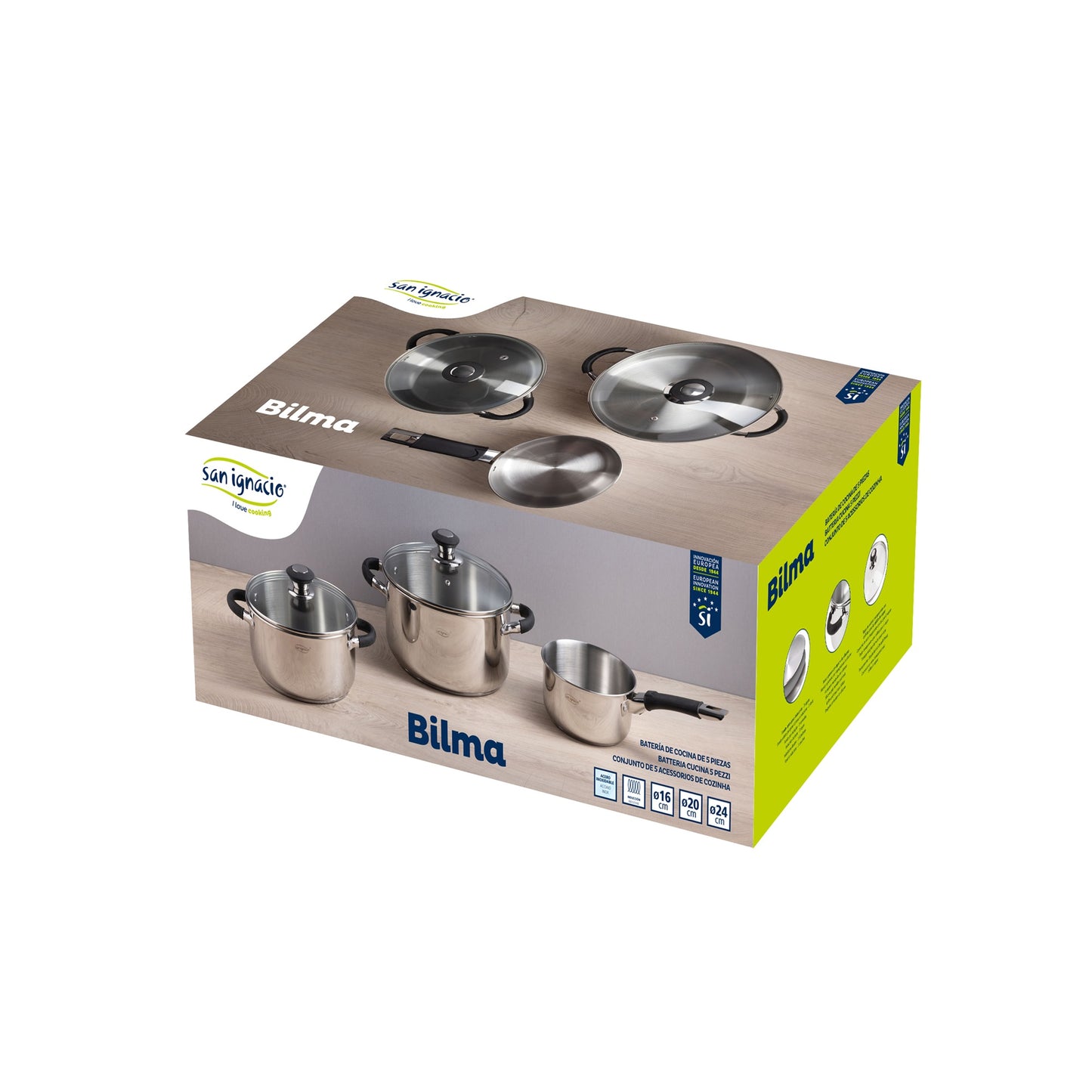 Juego De Bateria De Cocina 5 Pzs Ind Bilma_3