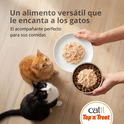 Catit Top 'N Treat, Atún y Cangrejo, 3x60g