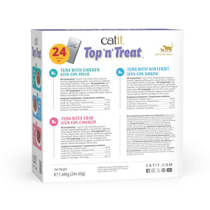 Catit Top 'N Treat, Multipack Atún, 24x60g