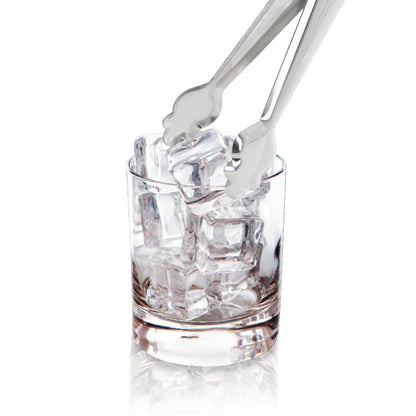 Pinzas Para Hielo De Acero Inoxidable Con Muelle De Apertura Automatica. Longitud 19 Cm._3