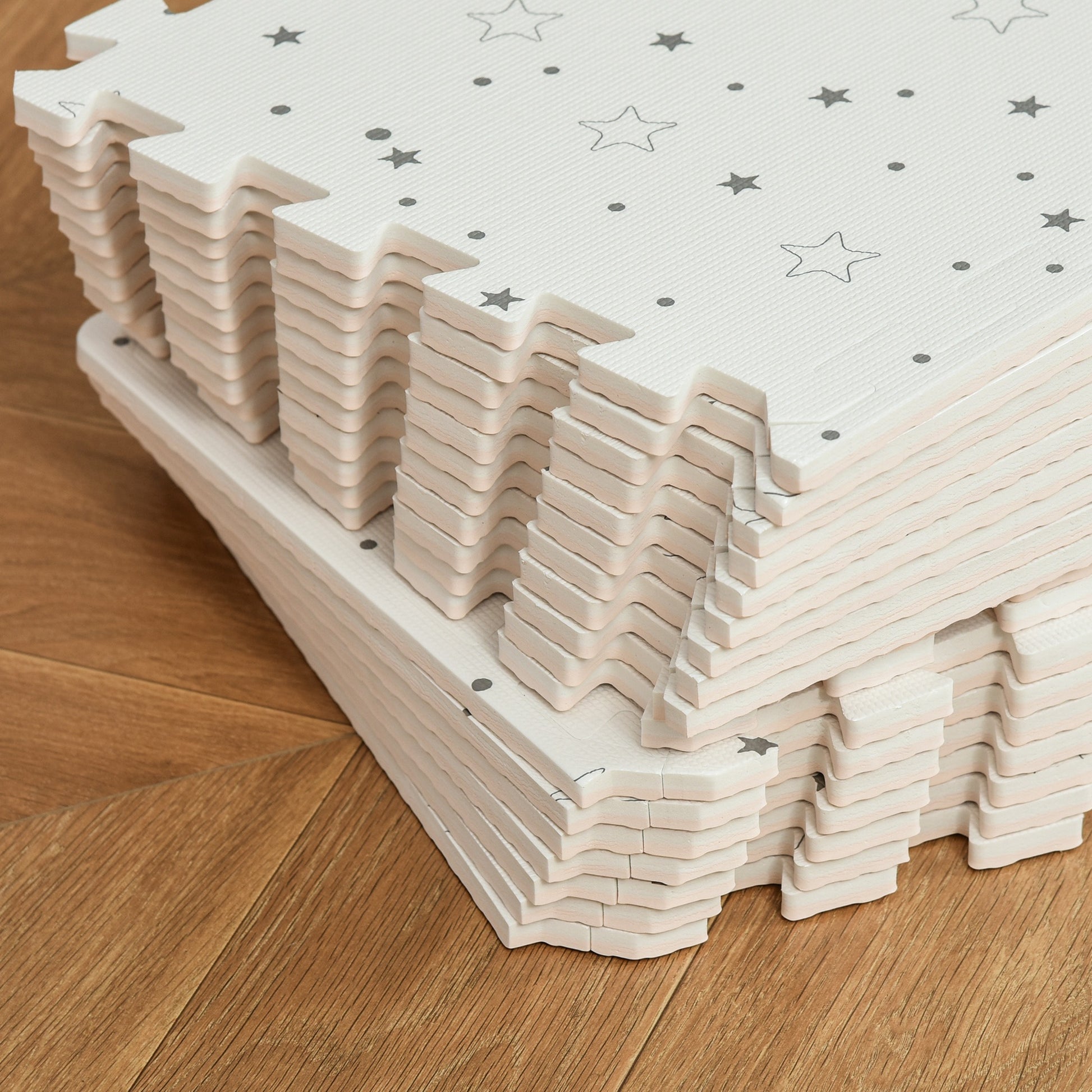 Homcom Alfombra Puzzle Para Bebés 36 Piezas 31,5x31,5 Cm Espuma Eva Modelo_4