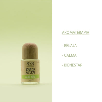 Esencia Natural Aloe Vera SYS Aromas 12 ml | Aroma Fresco y Herbal | Para Quemadores y Humidificadores_4
