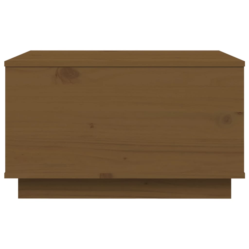 Mesa De Centro Madera Maciza De Pino Marrón Miel 60x50x35 Cm_4