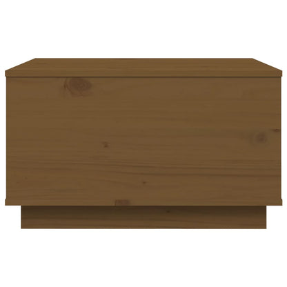 Mesa De Centro Madera Maciza De Pino Marrón Miel 60x50x35 Cm_4