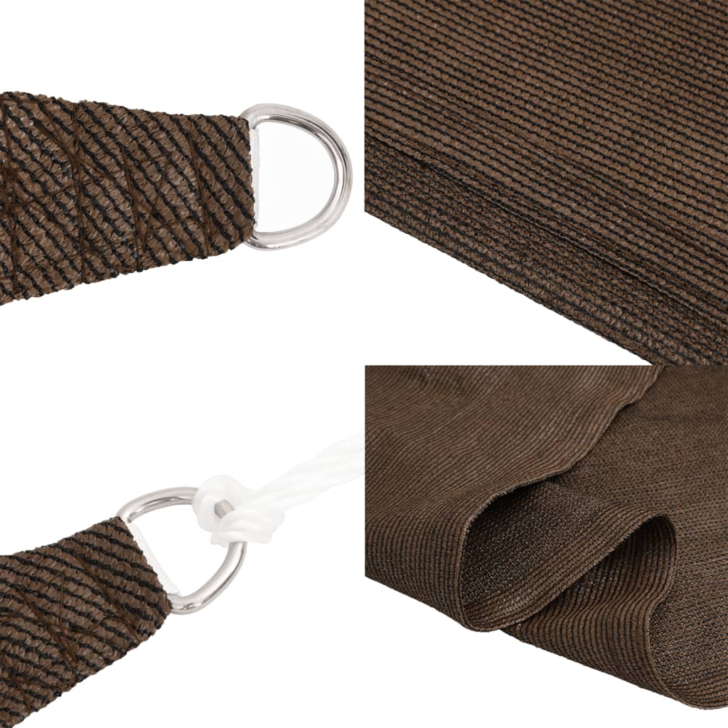 Toldo De Vela Hdpe Marrón 160 G/m² 7x7 M_4
