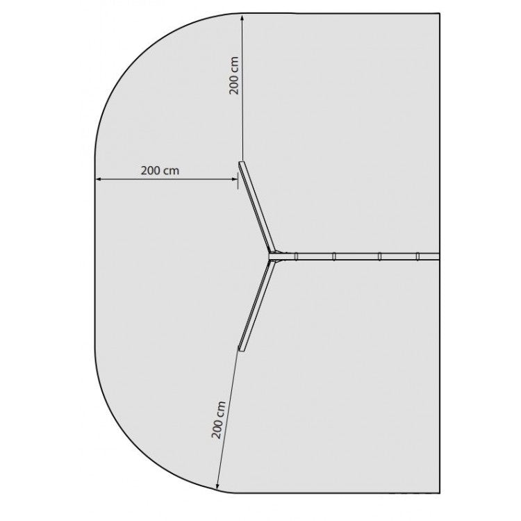 Columpio Apoyado Doble Xl (plataforma A 150 Cm).