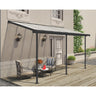 Pérgola adosada Sierra 224x447 cm gris