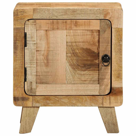 Mesilla De Noche 2 Uds 40x32x46 Cm Madera Mango Rugosa_0