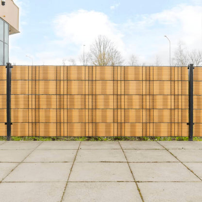 Toldos De Balcón 10 Uds Ratán Sintético Marrón Claro 255x19 Cm / Vetonek_0
