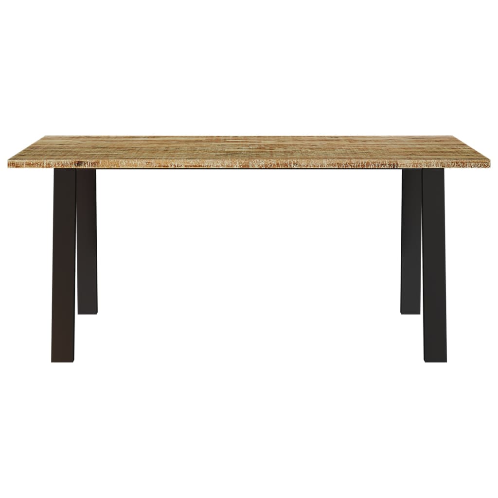 Mesa De Comedor Madera Maciza De Acacia 150x90x75 Cm_2