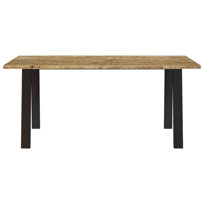 Mesa De Comedor Madera Maciza De Acacia 150x90x75 Cm_2