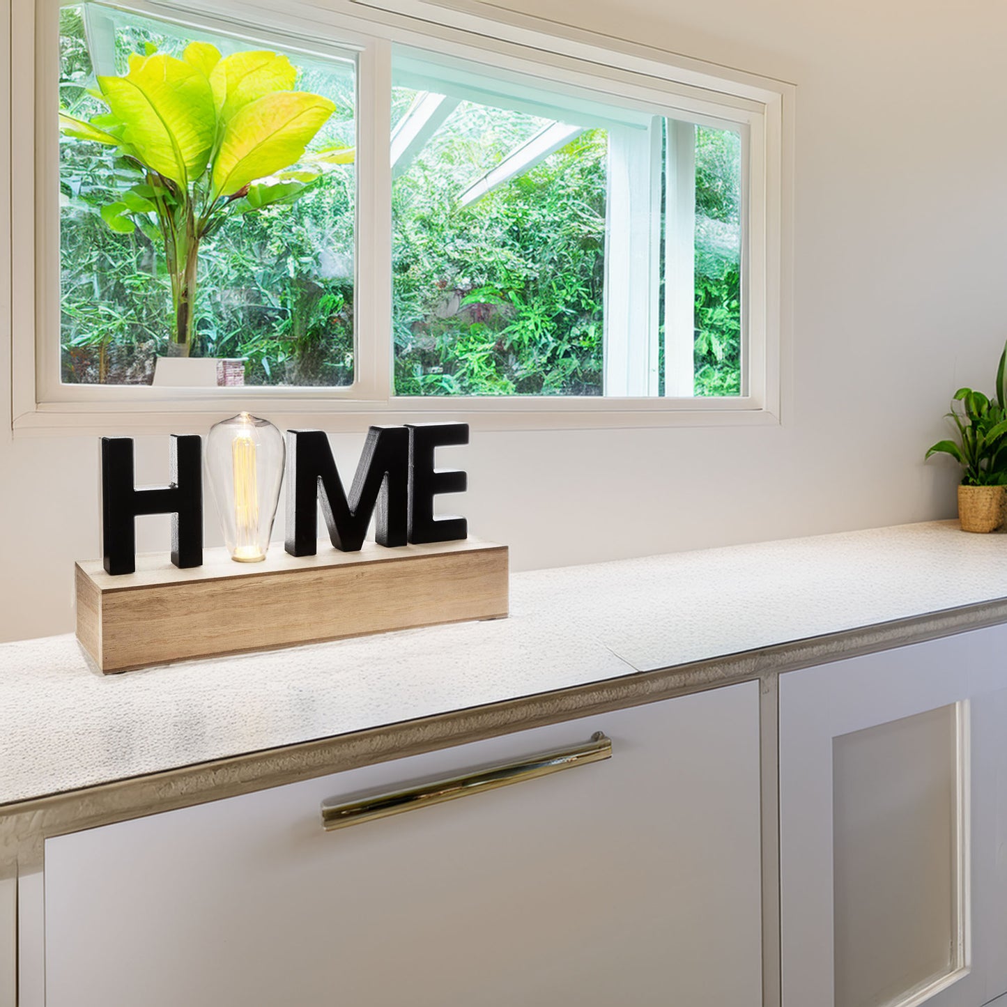 Well Home - Decoración De Palabras Led Iluminación 34x8x16cm_2