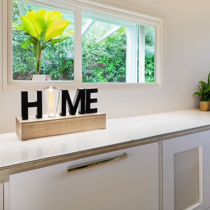 Well Home - Decoración De Palabras Led Iluminación 34x8x16cm