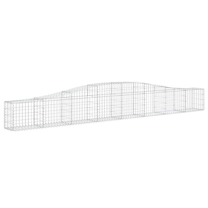 Cestas De Gaviones 10 Uds Forma De Arco Hierro 400x30x40/60 Cm_2