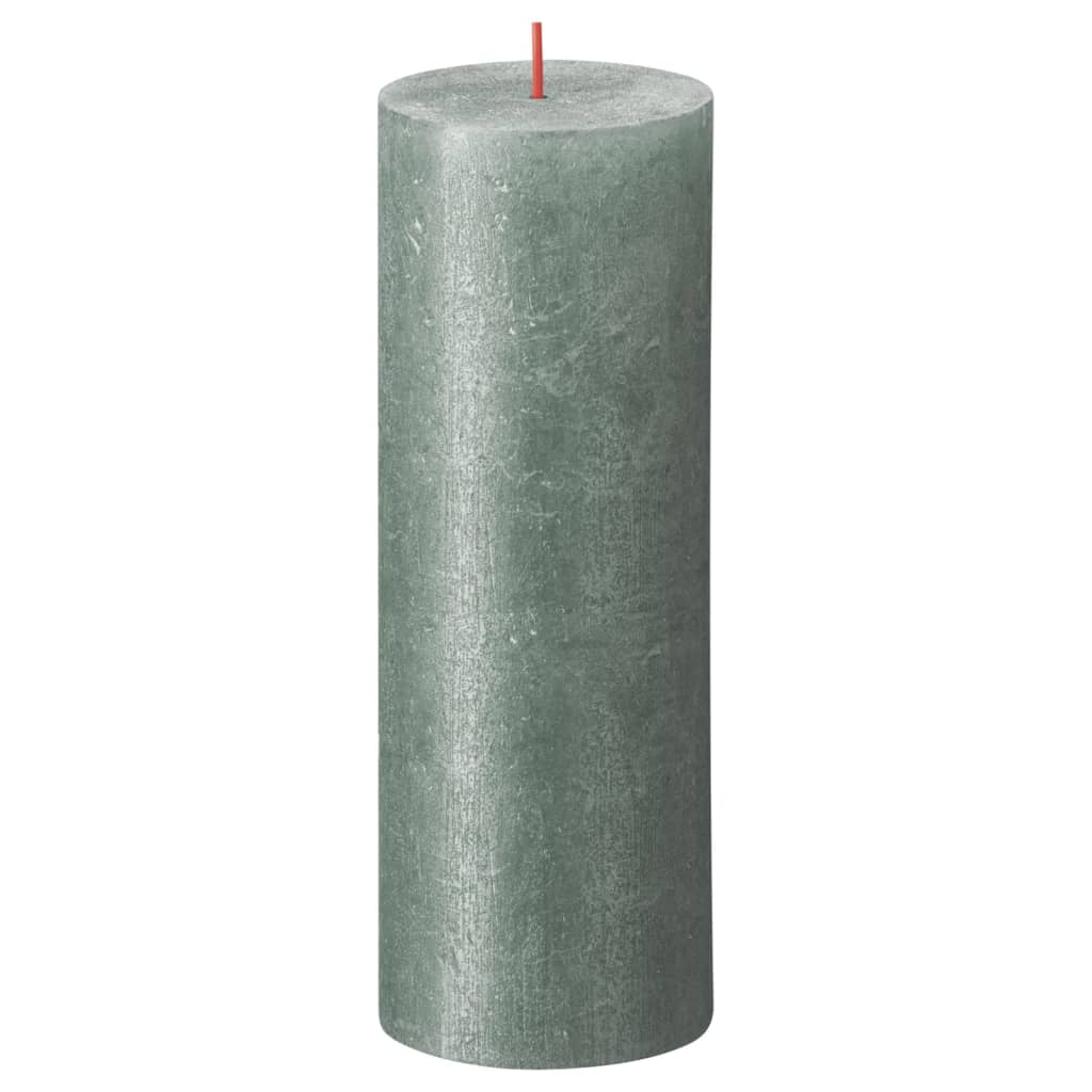 Bolsius Velas Rústicas Shimmer 4 Unidades Azul Óxido 190x68 Mm_1