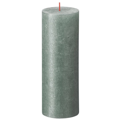 Bolsius Velas Rústicas Shimmer 4 Unidades Azul Óxido 190x68 Mm_1