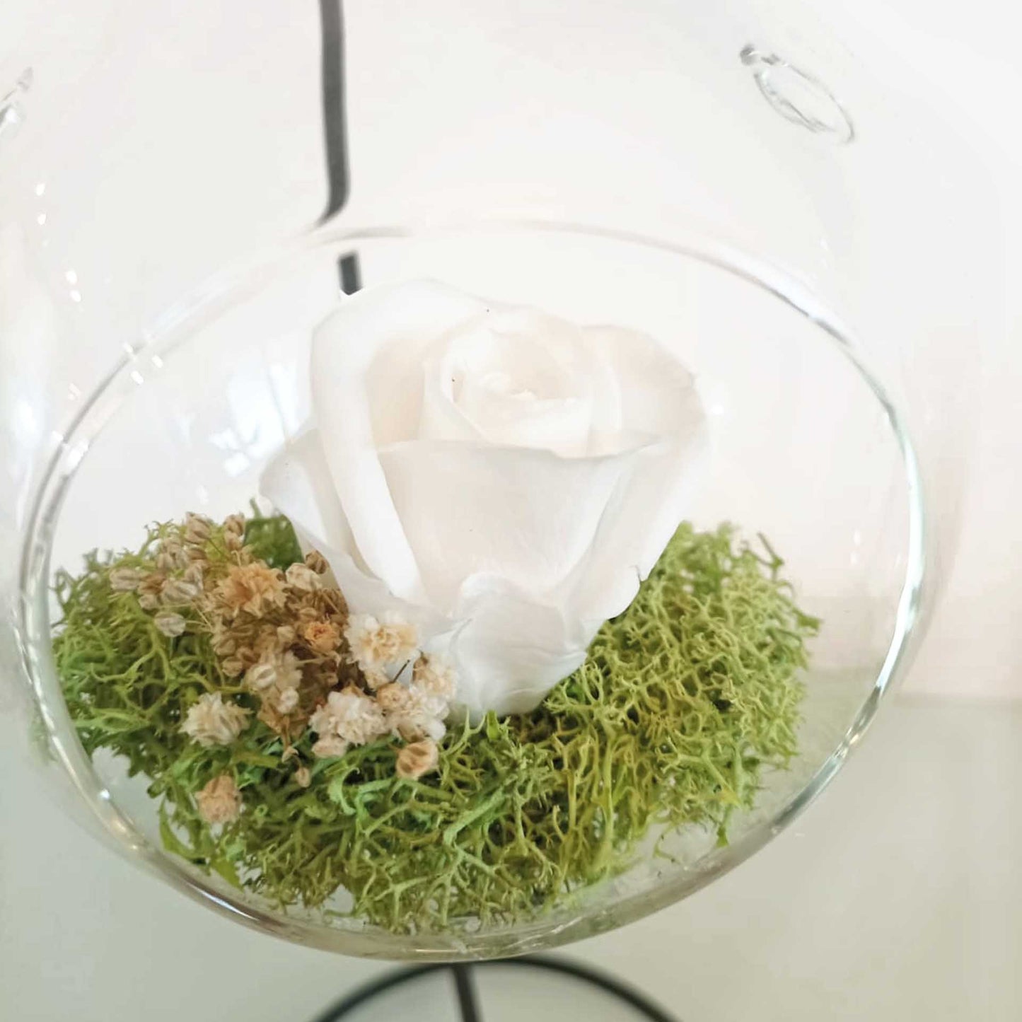 Rosa eterna - colgante blanco_1
